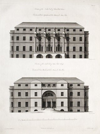 Item #17114 Elevation of the North End of Suton Park House / Elevation of the South End of Suton...