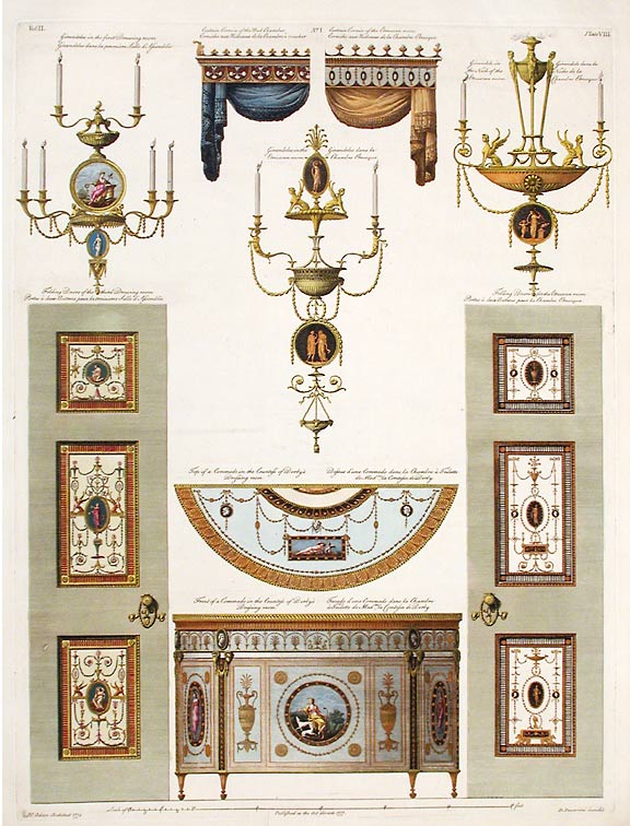 Item #17127 Contains some of the Parts at large of the Finishing and Furniture of the Earl of Derby's House. After Robert ADAM, James ADAM, d.1794.
