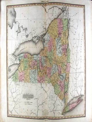 A New American Atlas containing Maps of the Several States of the North American Union, projected and drawn on a uniform scale from documents found in public offices of the United States and State Governments, and other original and authentic information by Henry S. Tanner