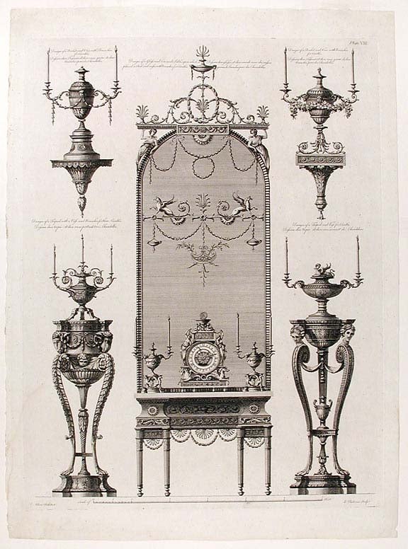 Item #17575 Miscellaneous Designs of Various Pieces of Furniture, done for Different Persons, which are here Introduced in Order to Give More Utility and Diversity to the Work, and Contains as Follows. After Robert ADAM, James ADAM, d.1794.