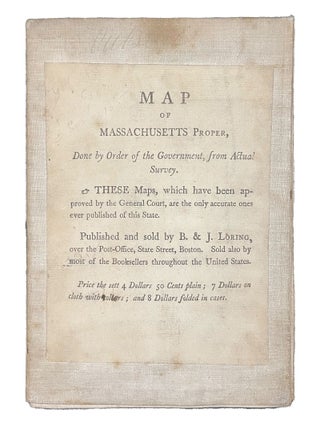 Map of Massachusetts proper compiled from Actual Surveys made by Order of the General Court, and under the inspection of agents of their appointment