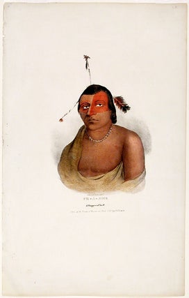 Item #17737 Pe-A-Jick A Chippewa Chief. Taken at the Treaty of Prairie du Chien 1825 by J. O....