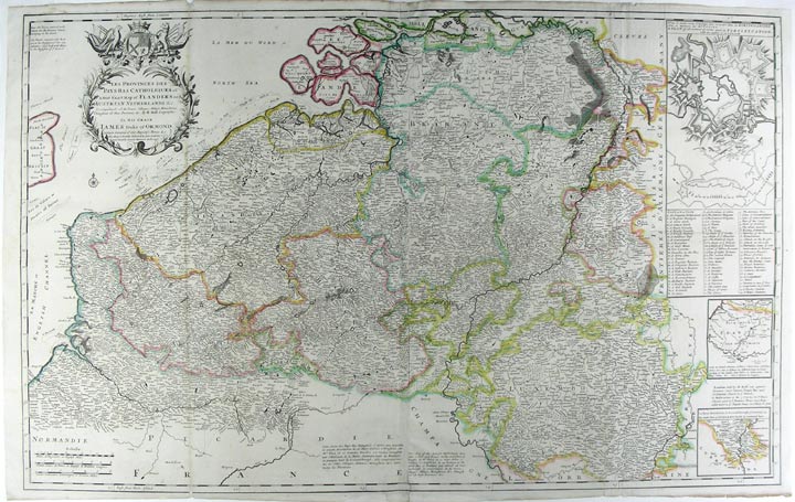 Item #17917 Les Provinces Des Pays-Bas Catholiques ou A Most Exact Map of Flanders or Austrian Netherlands & c. Herman MOLL, fl.