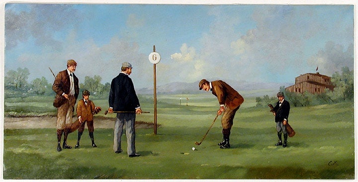 Item #18127 Edwardian Golfers. Marco CERI.