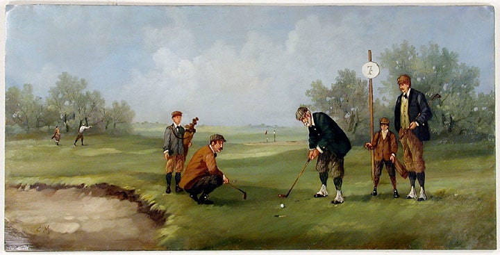Item #18133 Edwardian Golfers. Marco CERI.