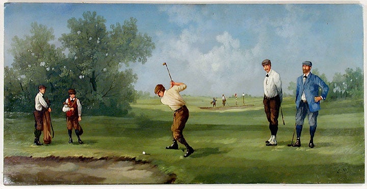 Item #18158 Edwardian Golfers. Marco CERI.
