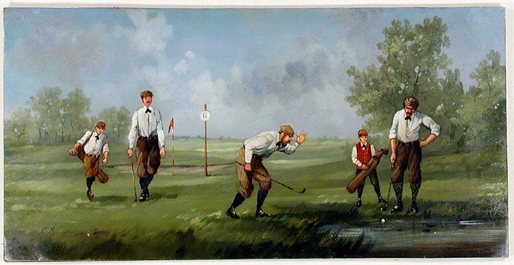 Item #18160 Edwardian Golfers. Marco CERI.