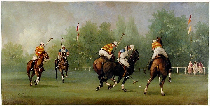 Item #18164 Edwardian Polo Match. Marco CERI.
