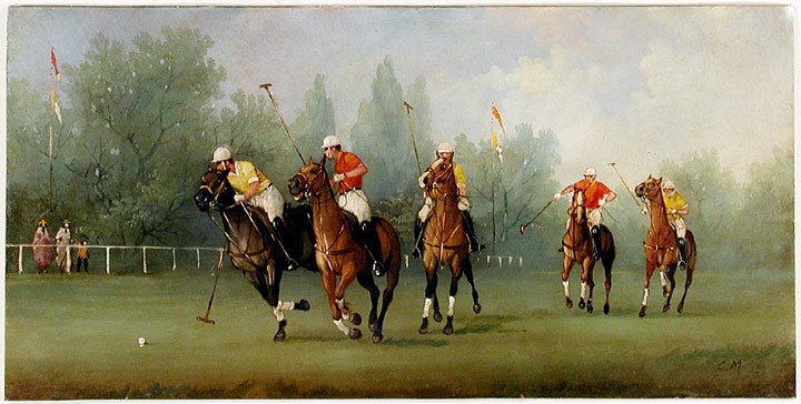 Item #18170 Edwardian Polo Match. Marco CERI.