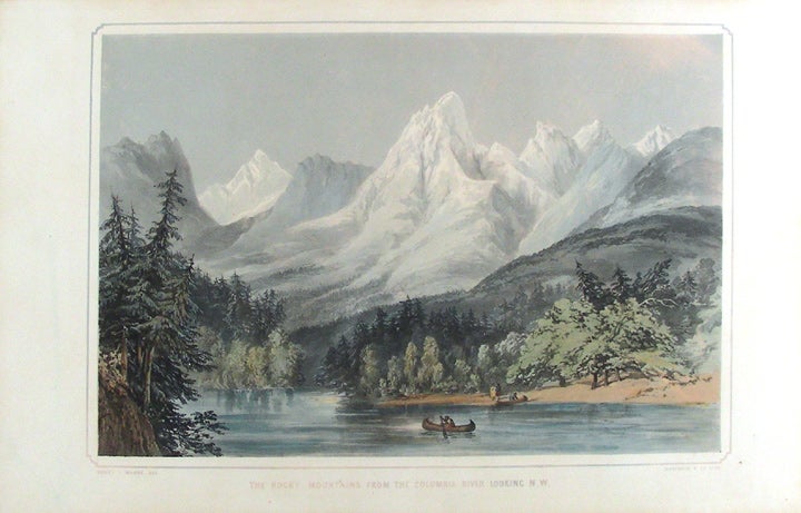 Item #18378 The Rocky Mountains from the Columbia River looking N.W. After General Sir Henry James WARRE.