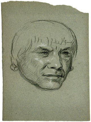 [Chippewa Chief Peechekir, also called Buffalo: A Charcoal Head Study by Charles Bird King for a Painting Later Published in McKenney and Hall's History of the Indian Tribes of North America].