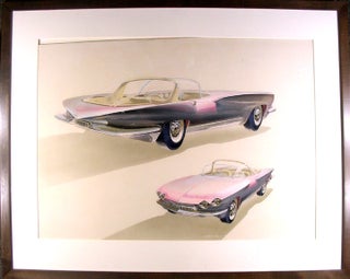 Item #18771 1959 Conceptual Drawing of a Sports Car. George LAWSON