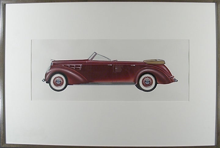 Item #18773 Lincoln V-12 Seven Passenger Touring Car Concept Design. Otto HOFFMANN, attributed.