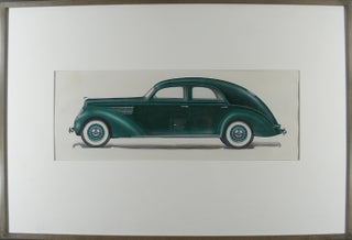 Item #18797 1930's concept car design. Otto HOFFMANN, attributed to
