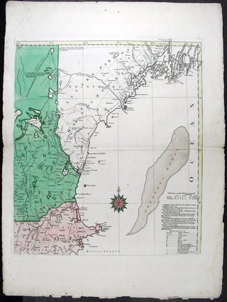 A Map of the most Inhabited part of New England containing the Provinces of Massachusets Bay and New Hampshire, with the Colonies of Connecticut and Rhode Island, Divided into Counties and Townships. The whole composed from Actual Surveys and its Situation adjusted by Astronomical Observations