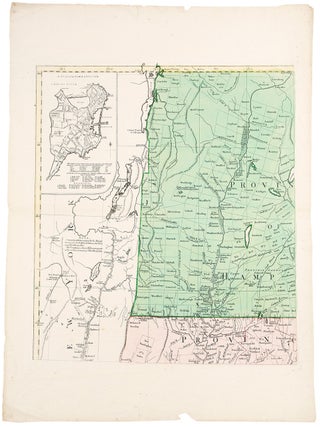 Item #19102 A Map of the most Inhabited part of New England containing the Provinces of...