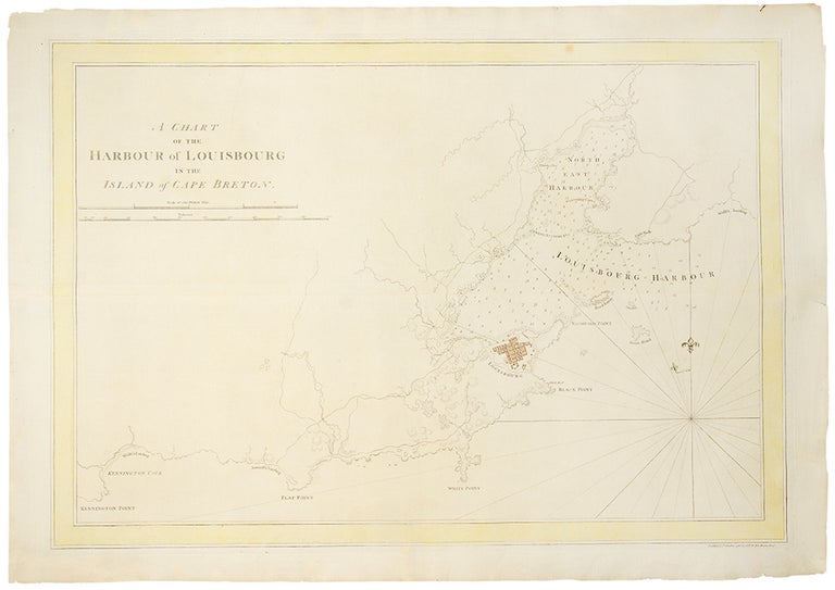 Item #19326 A Chart of the Harbour of Louisbourg in the Island of Cape Breton. J. F. W. DES BARRES.