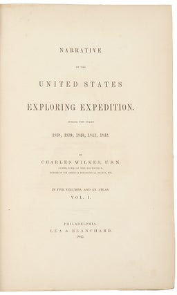 Item #19442 Narrative of the United States Exploring Expedition. During the Years 1838, 1839,...