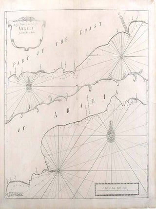 Item #19527 A Large Draught of the Coast of Arabia from Maculla to Dofar. John THORNTON, Samuel, fl