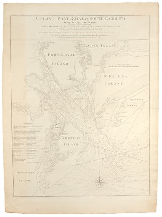 Item #19684 A Plan of Port Royal in South Carolina. Survey'd by Capn. John Gascoigne. John...