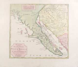 Item #19714 [California, Baja Peninsula] Karte van het Westelyk Gedeelte van Nieuw Mexico en van...