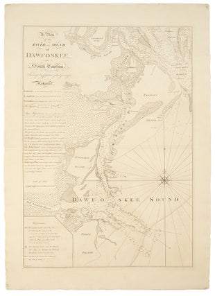 Item #19755 A Plan of the River and Sound of D'Awfoskee, in South Carolina, Survey'd by Captain...