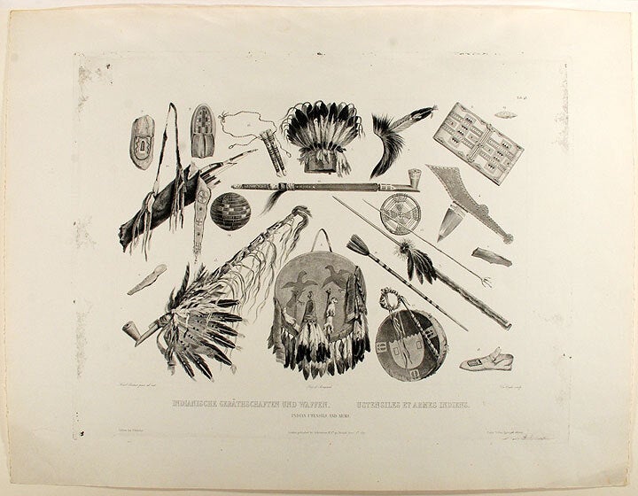 Indian Utensils and Arms | Karl BODMER