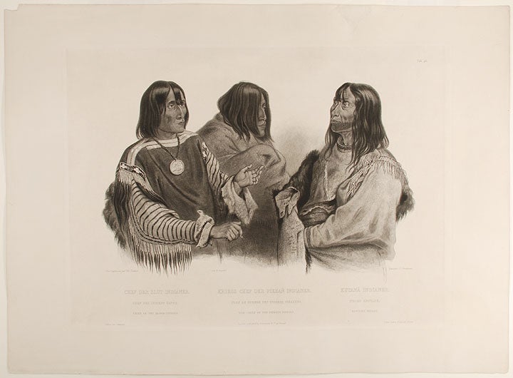 Item #20085 Chief of the Blood-Indians. War-Chief of the Piekann Indians. Koutani Indian. Karl BODMER.