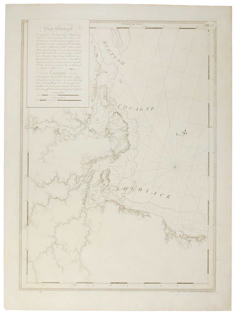 Item #20210 Chart of Port Shediack [&] Cocagne (New Brunswick). J. F. W. DES BARRES.