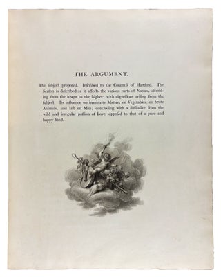 The Seasons, by... Thomson. Illustrated with engravings by ... Bartolozzi... and ... Tomkins ... from original pictures painted for the work by W. Hamilton