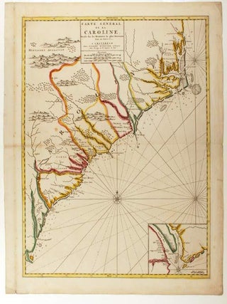 Item #20318 Carte General de la Caroline. Dresse sur les Memoires le plus Nouveaux par le Sieua...