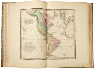 A New American Atlas containing Maps of the Several States of the North American Union, projected and drawn on a uniform scale from documents found in public offices of the United States and State Governments, and other original and authentic information by Henry S. Tanner