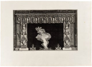 Item #20509 [Plate of a neo-Classical fireplace, from "Diverse maniere d'adornare i...
