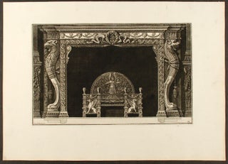 Item #20510 [Plate of an neo-Classical fireplace, from "Diverse maniere d'adornare i...