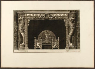 Item #20510 [Plate of an neo-Classical fireplace, from "Diverse maniere d'adornare i cammini ed...