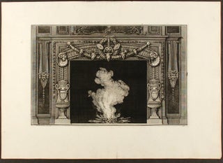 Item #20516 [Plate of an neo-Classical fireplace, from "Diverse maniere d'adornare i cammini ed...