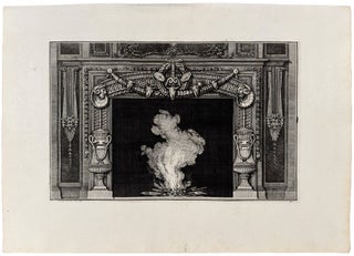 Item #20516 [Plate of a neo-Classical fireplace, from "Diverse maniere d'adornare i...
