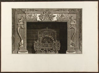 Item #20518 [Plate of an neo-Classical fireplace, from "Diverse maniere d'adornare i cammini ed...