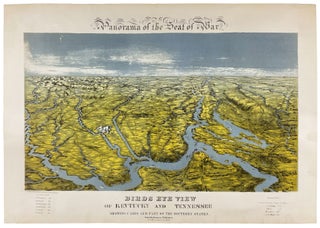 Item #20706 Panorama of the Seat of War. Birds Eye View of Kentucky and Tennessee showing Cairo...