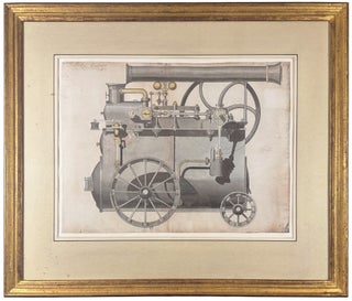 Item #20800 Design for a locomotive, circa 1840. John HAVERON, fl