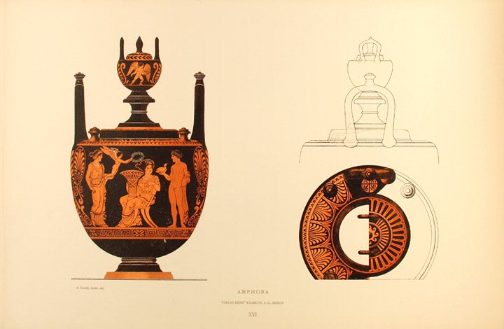 Item #21021 Amphora (XVI). Albert GENICK, d. 1906.