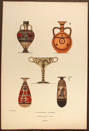 Item #21042 1-4 Flaschen/5Becher. Albert GENICK, d. 1906
