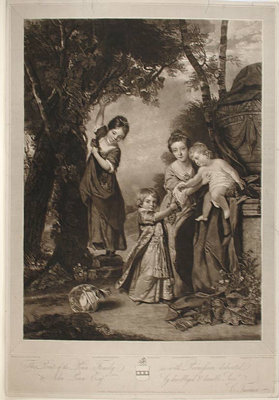 Item #21048 The Penn Family. After Sir Joshua REYNOLDS, - Charles TURNER, engraver.