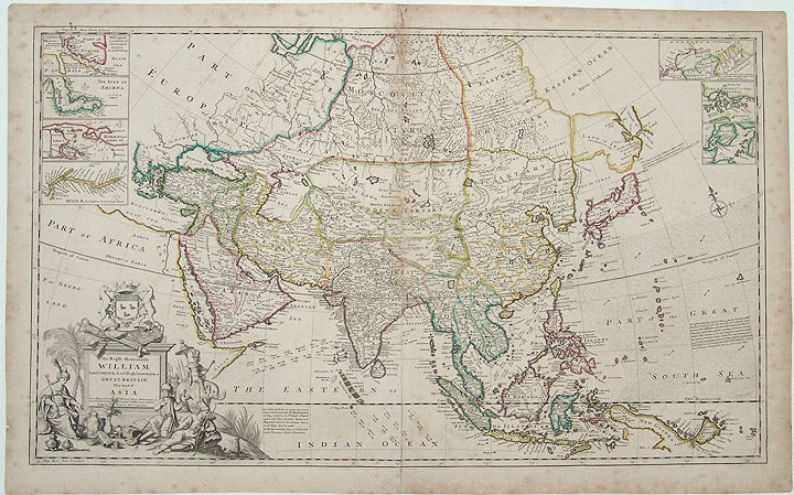 Item #21286 [Asia] To the Right Honourable William Lord Cowper, Lord High Chancellor of Great Britain, this Map of Asia. Herman MOLL.