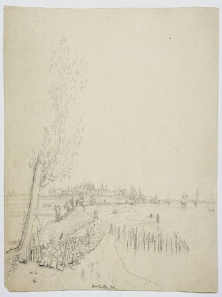 Original Ink Drawing of New Castle, Delaware
