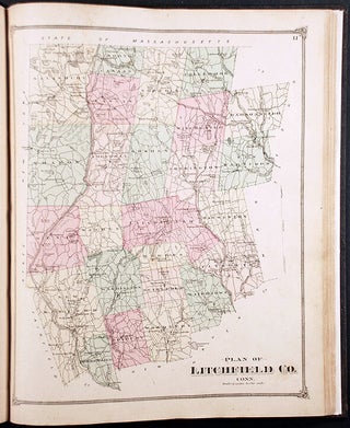 County Atlas of Litchfield Connecticut. From Actual Surveys by and under the Direction of F. W. Beers