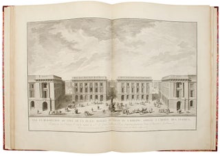 Description de la Place de Louis XV que l'on construit a Reims, des ouvrages a continuer aux environs de cette place, & de ceux a faire dans la suite pour l'utilite & l'embellissement de cette ville