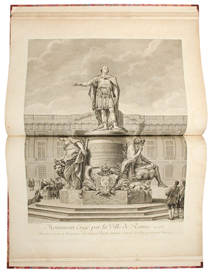 Item #21532 Description de la Place de Louis XV que l'on construit a Reims, des ouvrages a continuer aux environs de cette place, & de ceux a faire dans la suite pour l'utilite & l'embellissement de cette ville. Jean-Gabriel LE GENDRE.