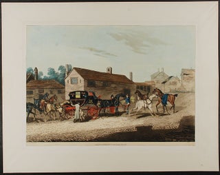 Item #22662 Changing Horses to the Mail Coach. After James POLLARD