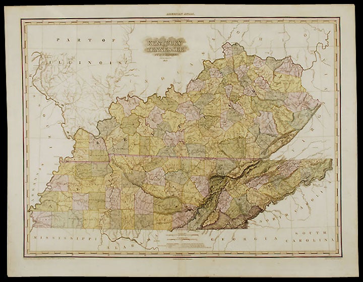 Item #23467 Kentucky and Tennessee ... Improved to 1825. Henry Schenck TANNER.
